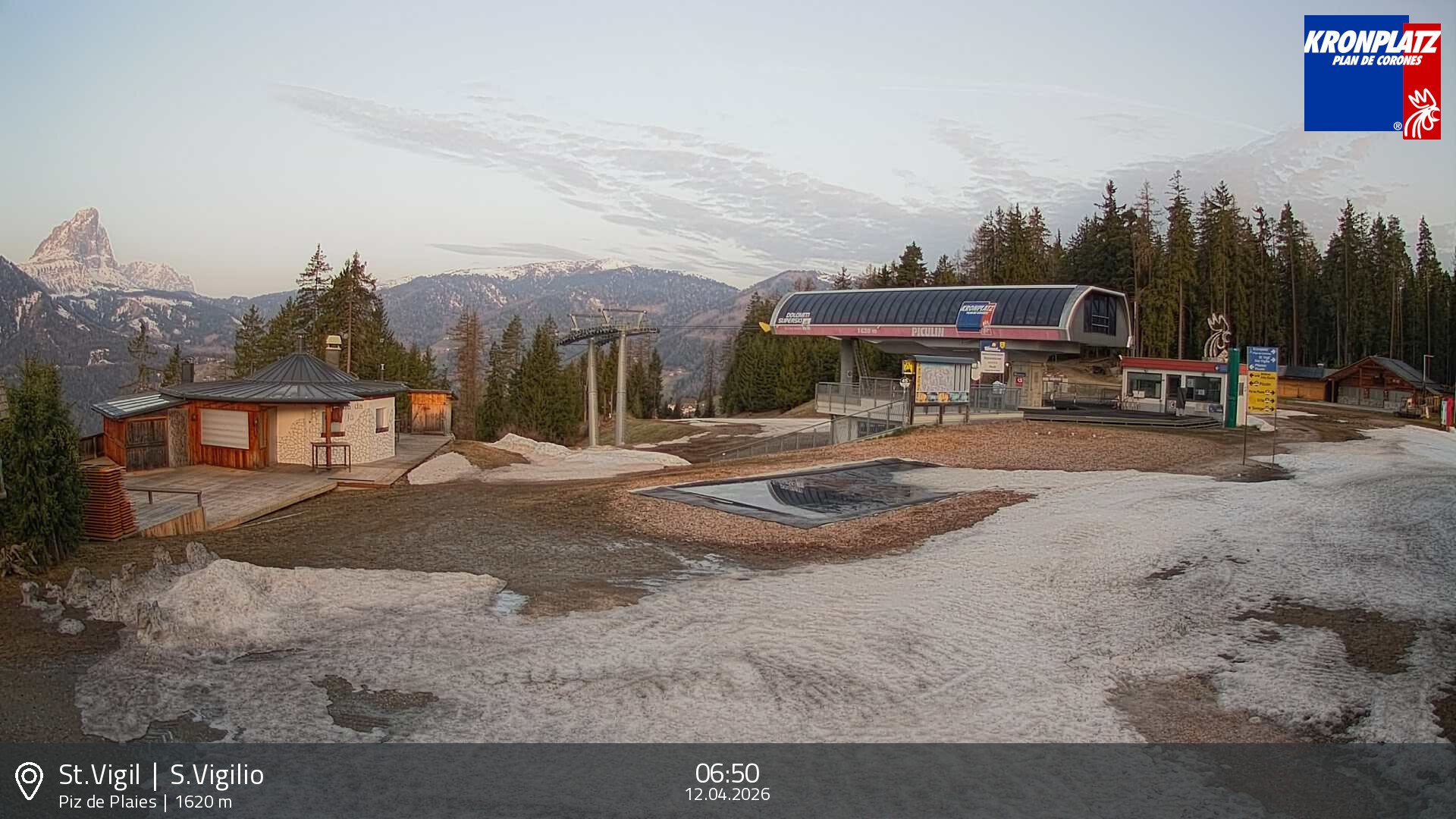 Archived image Webcam top station Piz de Plaies, Plan de Corones