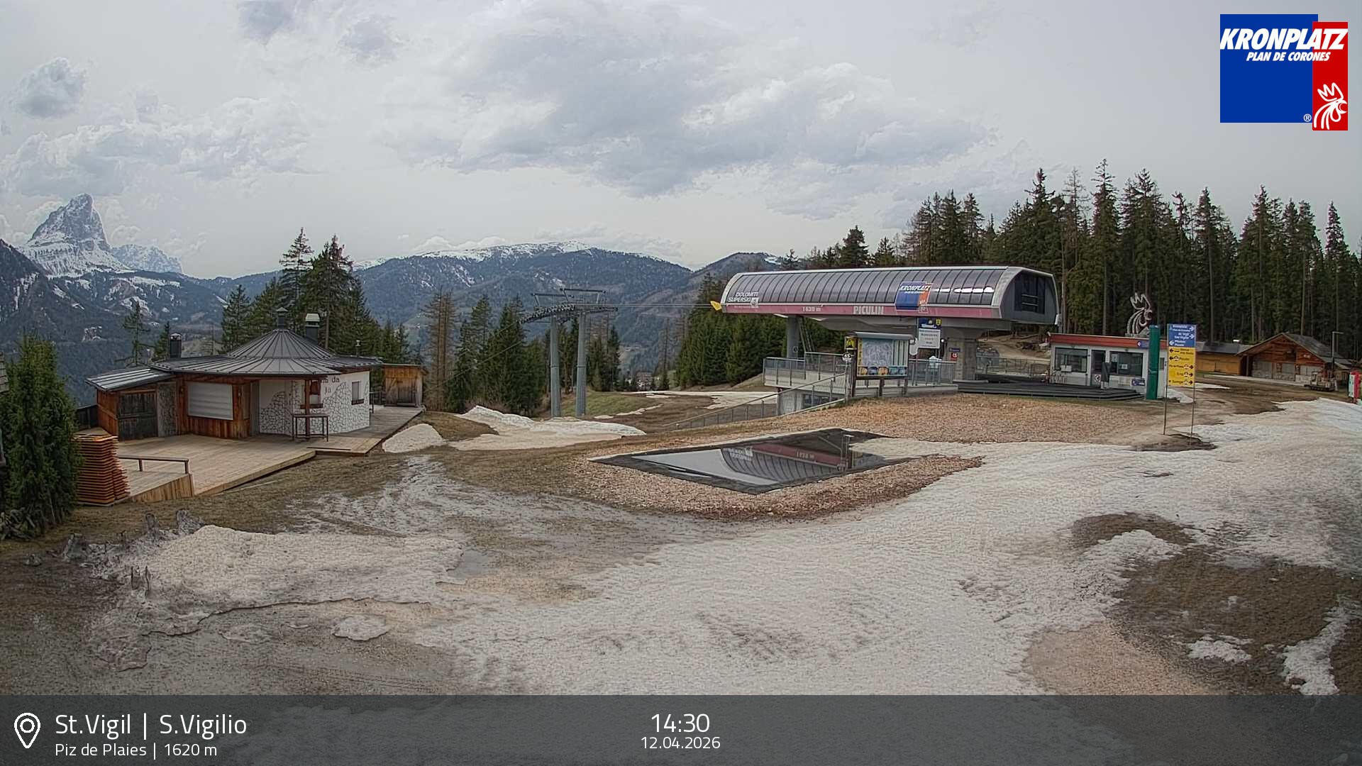 Archived image Webcam top station Piz de Plaies, Plan de Corones