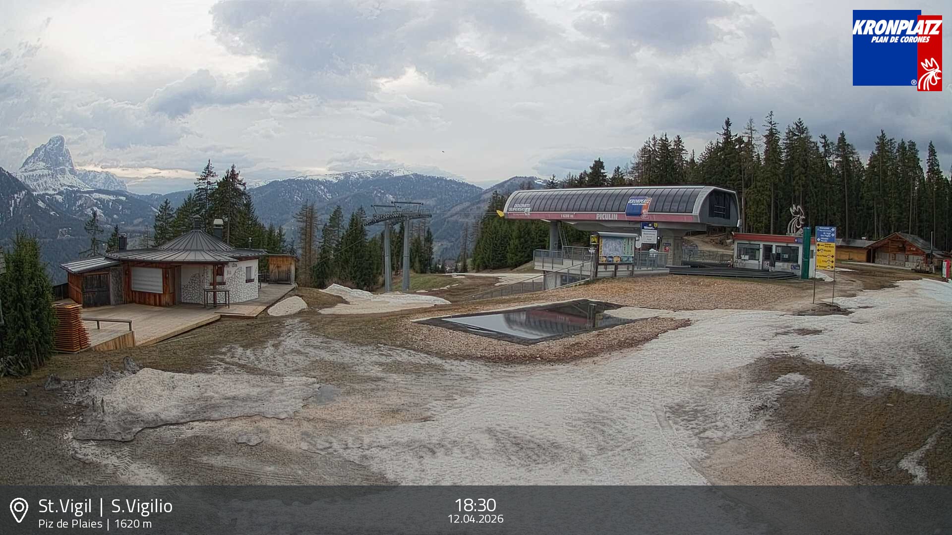 Archived image Webcam top station Piz de Plaies, Plan de Corones
