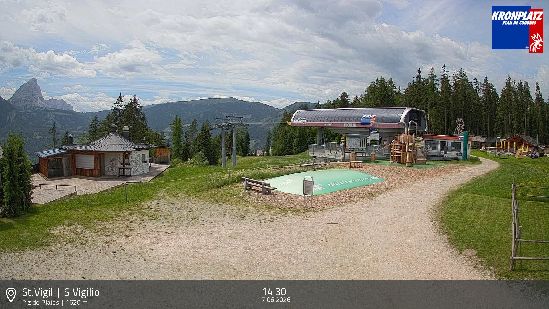 Archiv Foto Webcam Piz de Plaies, Kronplatz