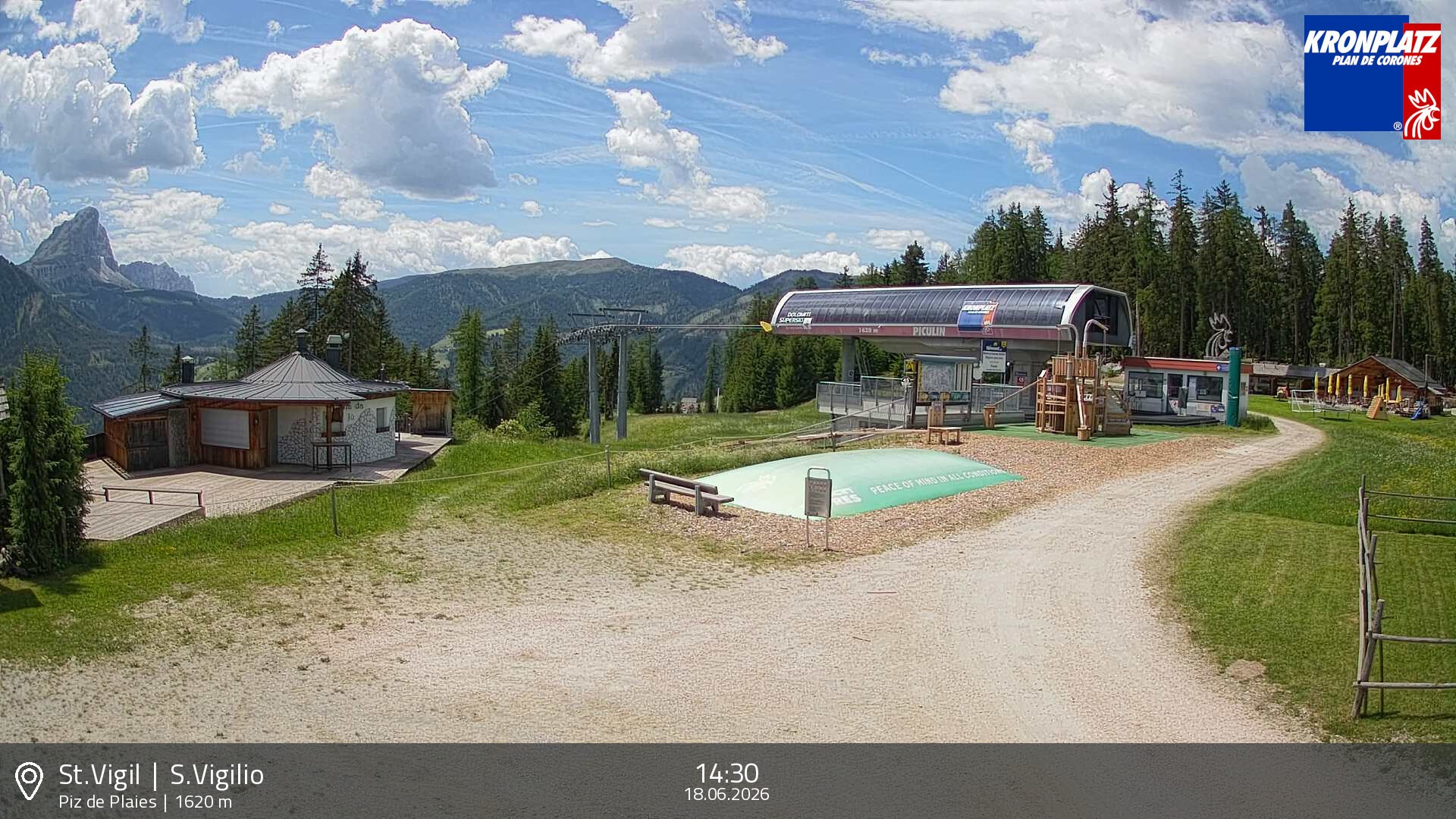 Archiv Foto Webcam Piz de Plaies, Kronplatz