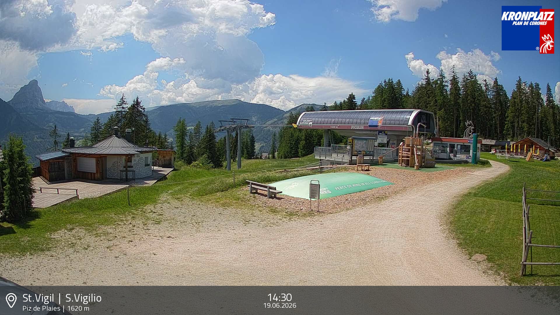 Archiv Foto Webcam Piz de Plaies, Kronplatz