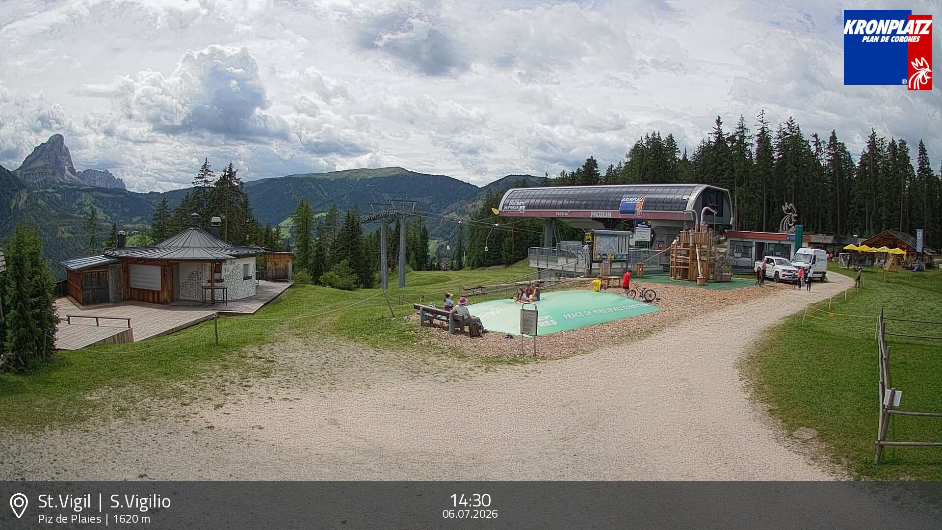Archiv Foto Webcam Piz de Plaies, Kronplatz