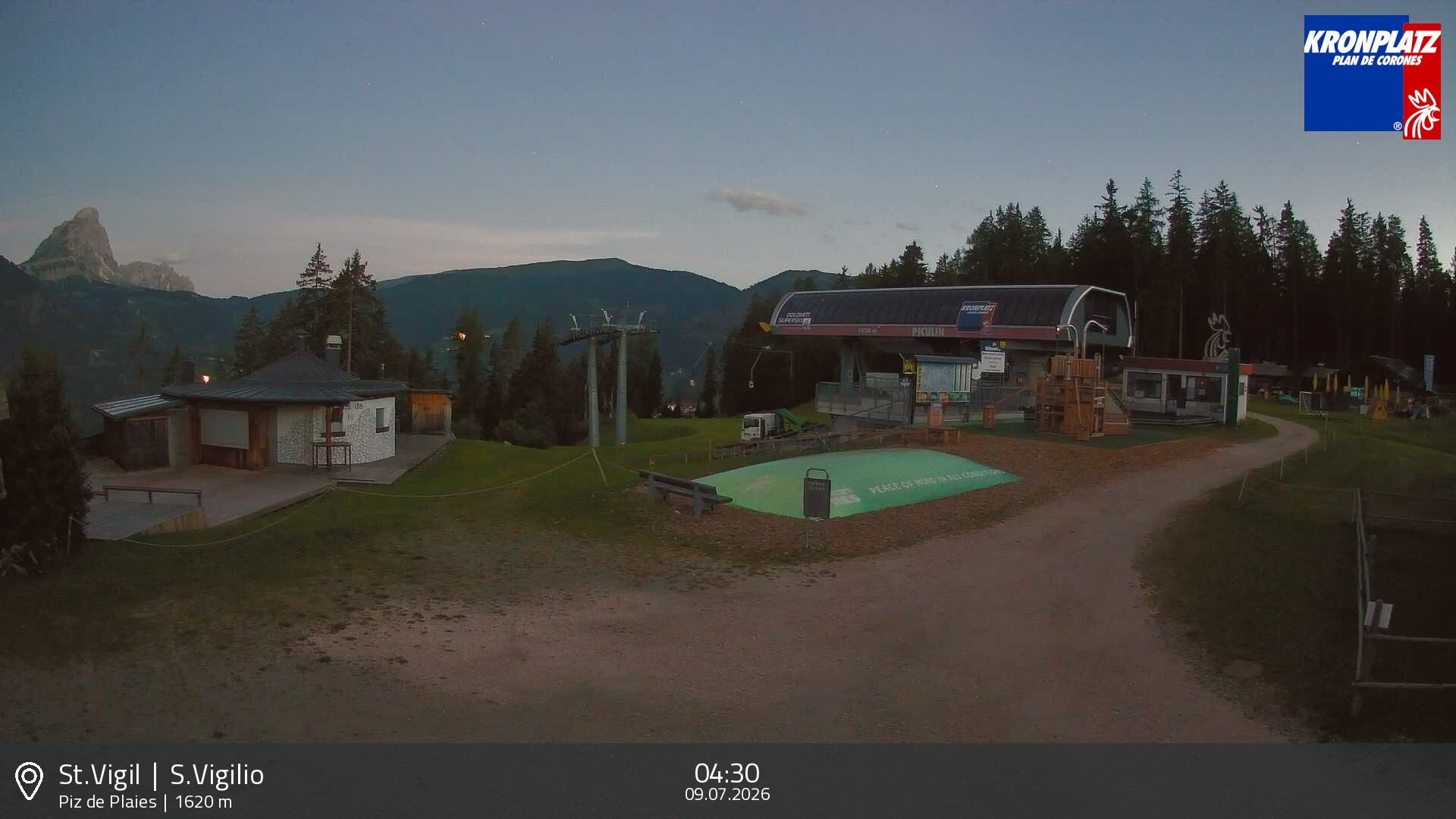 Archived image Webcam top station Piz de Plaies, Plan de Corones