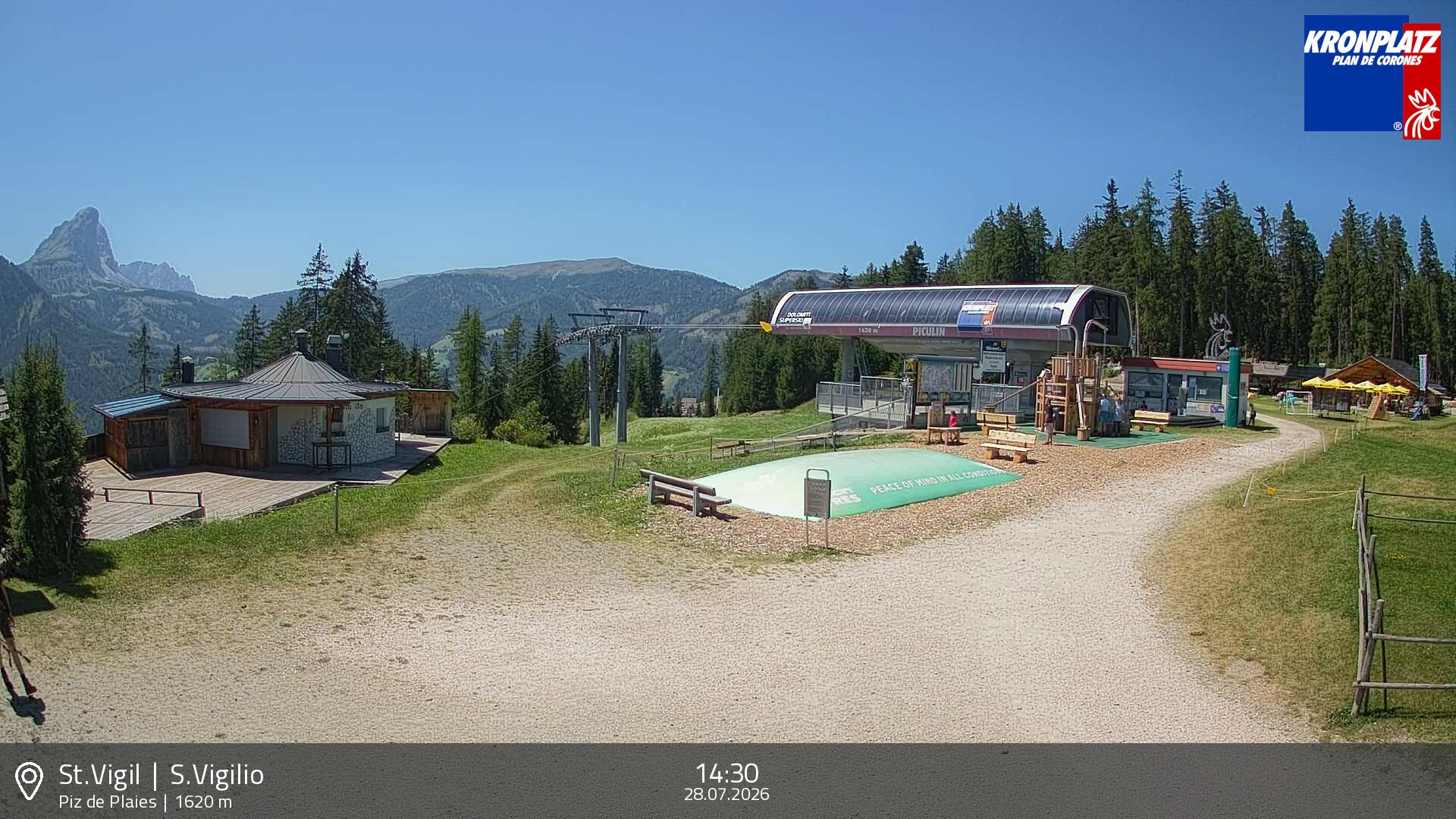 Archiv Foto Webcam Piz de Plaies, Kronplatz