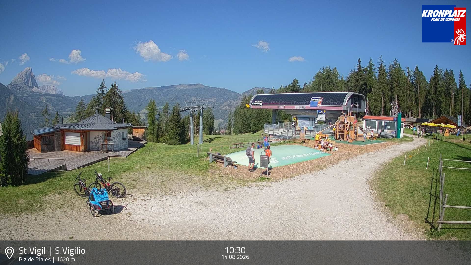 Archiv Foto Webcam Piz de Plaies, Kronplatz