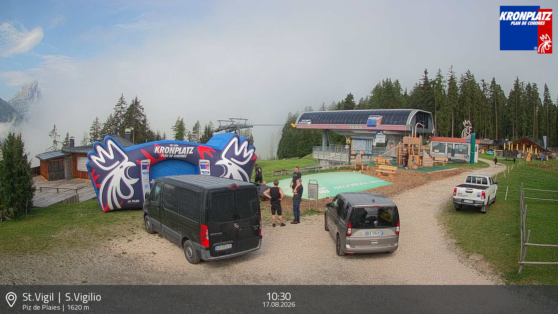 Archiv Foto Webcam Piz de Plaies, Kronplatz