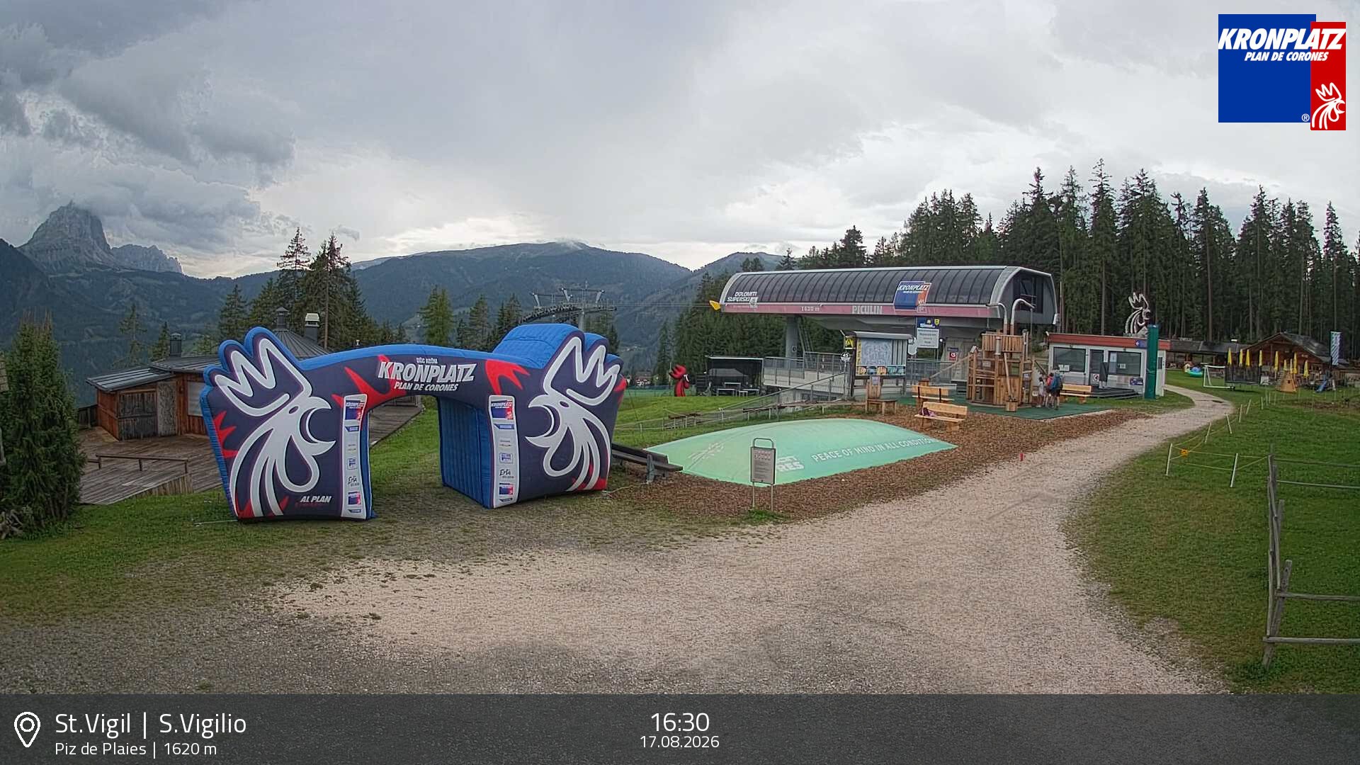 Archiv Foto Webcam Piz de Plaies, Kronplatz