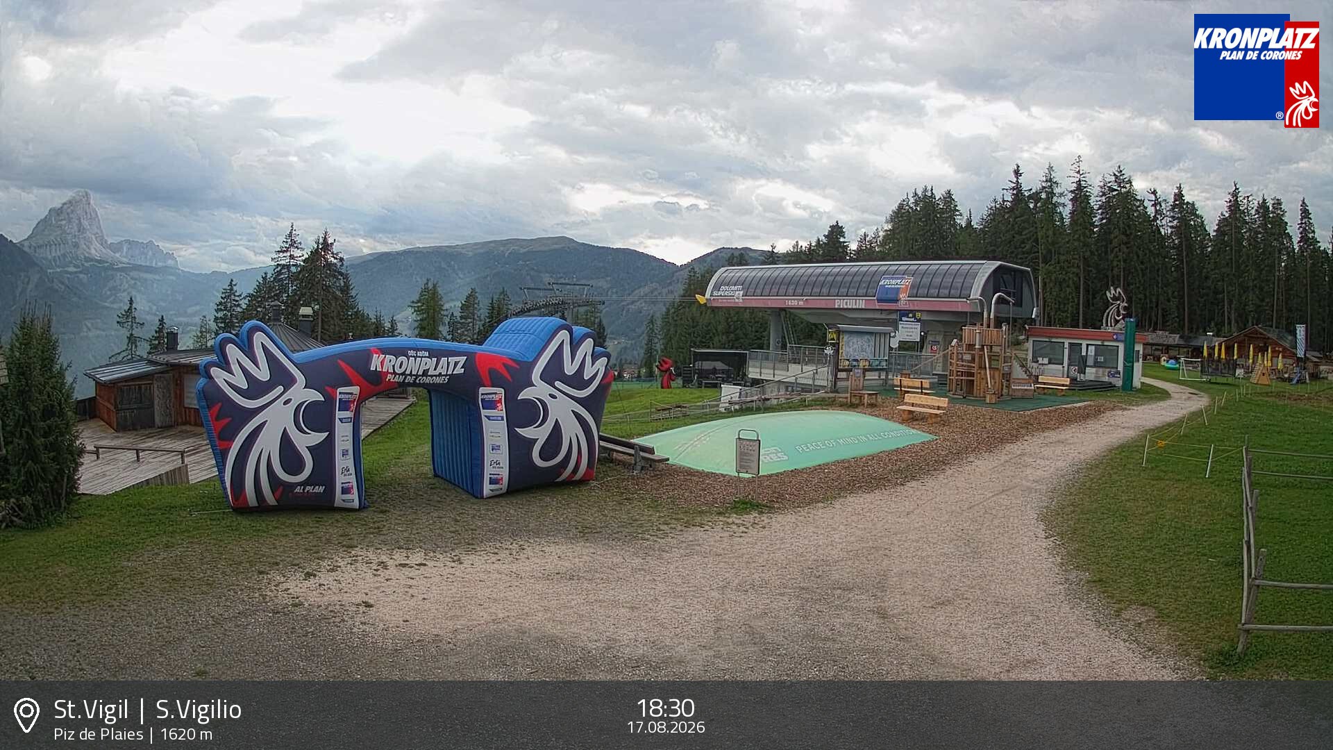 Archiv Foto Webcam Piz de Plaies, Kronplatz