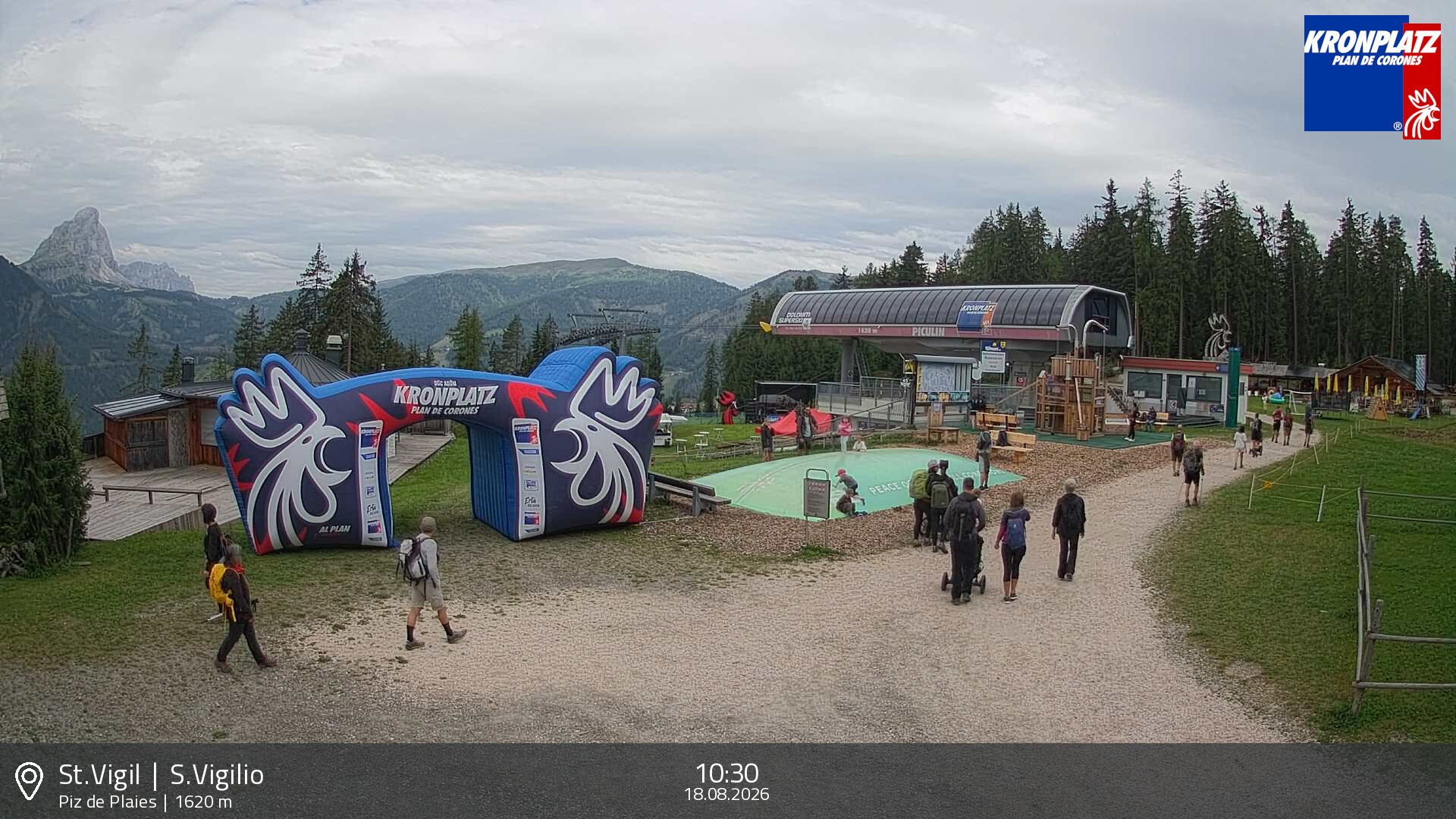 Archiv Foto Webcam Piz de Plaies, Kronplatz