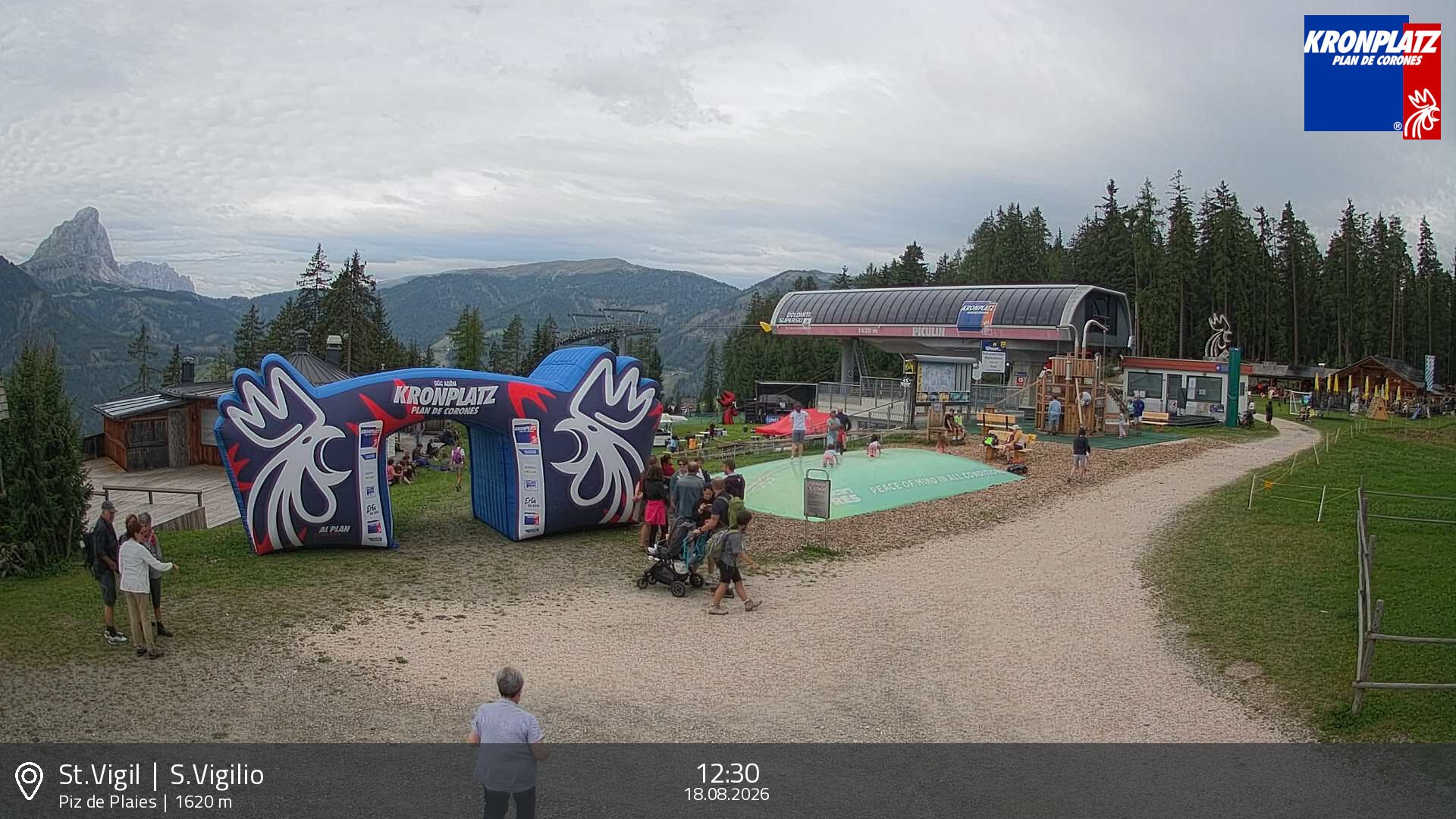 Archiv Foto Webcam Piz de Plaies, Kronplatz