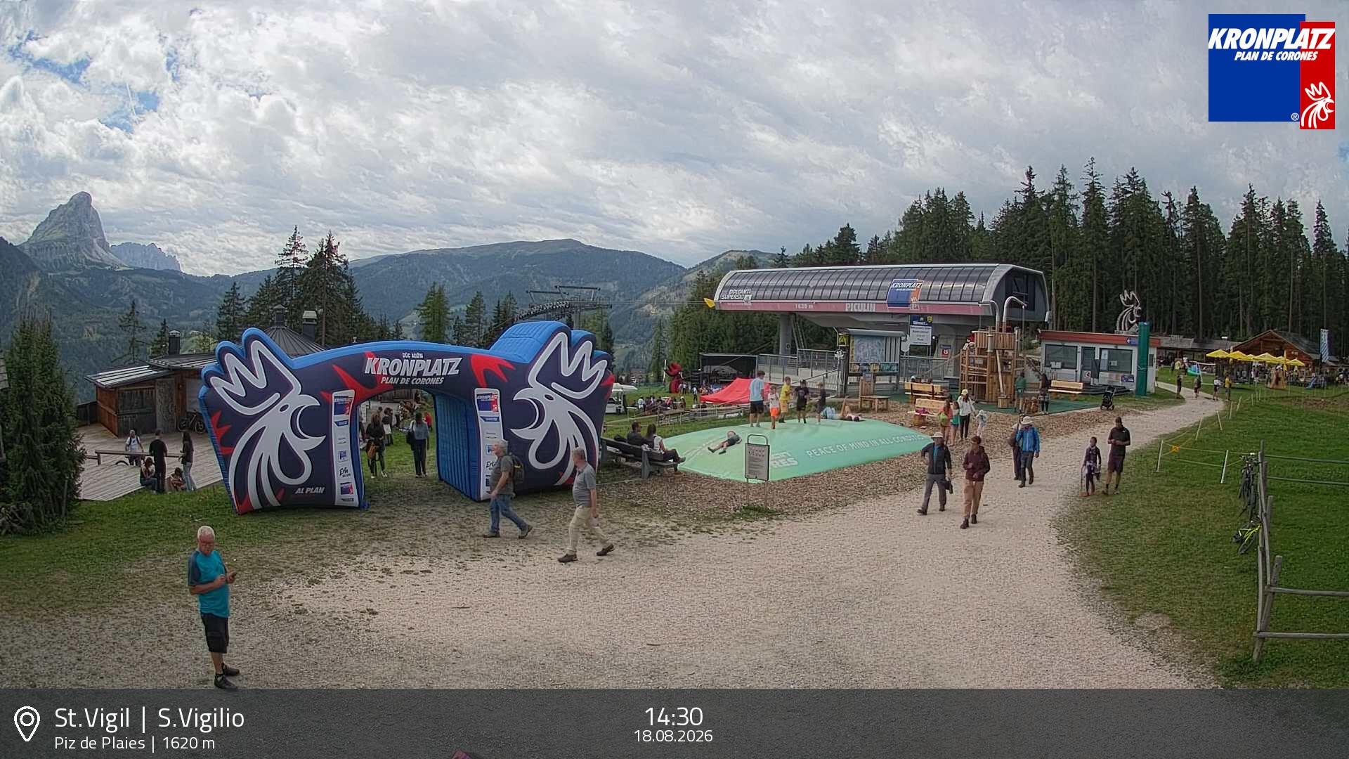 Archiv Foto Webcam Piz de Plaies, Kronplatz