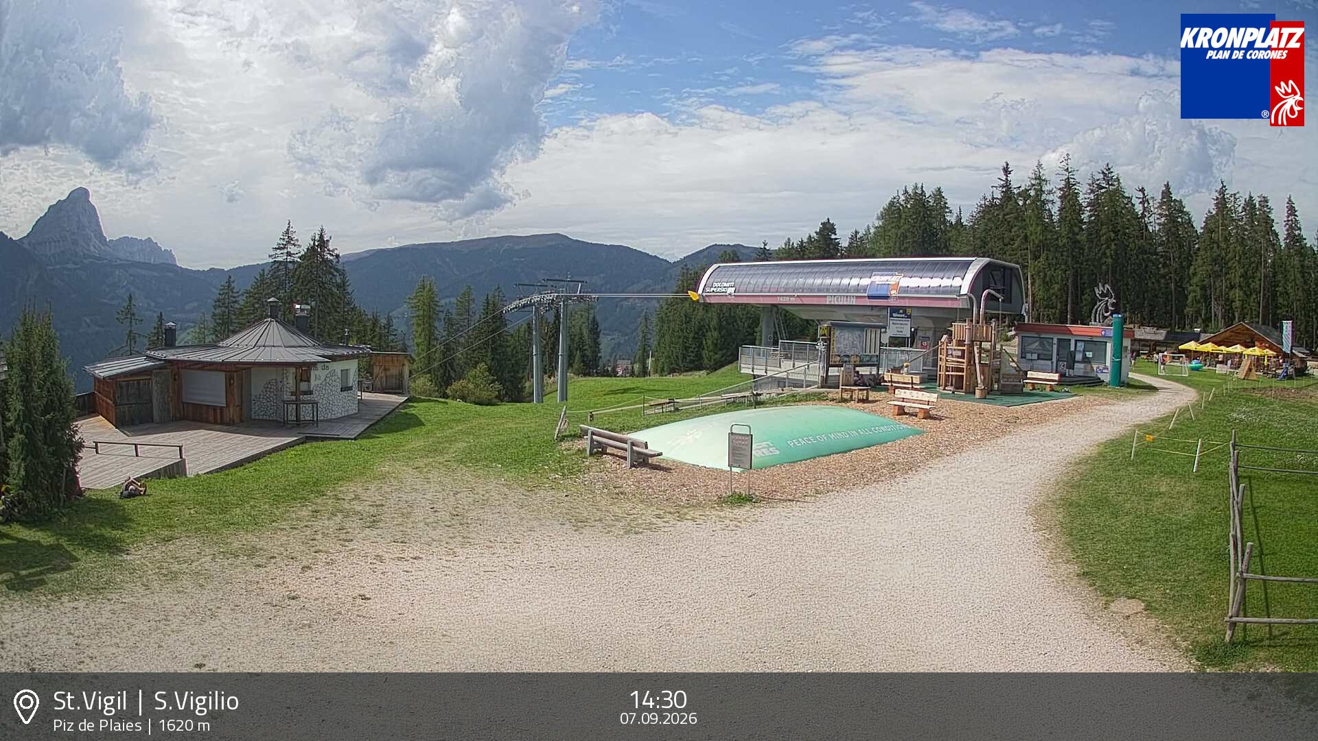 Archiv Foto Webcam Piz de Plaies, Kronplatz