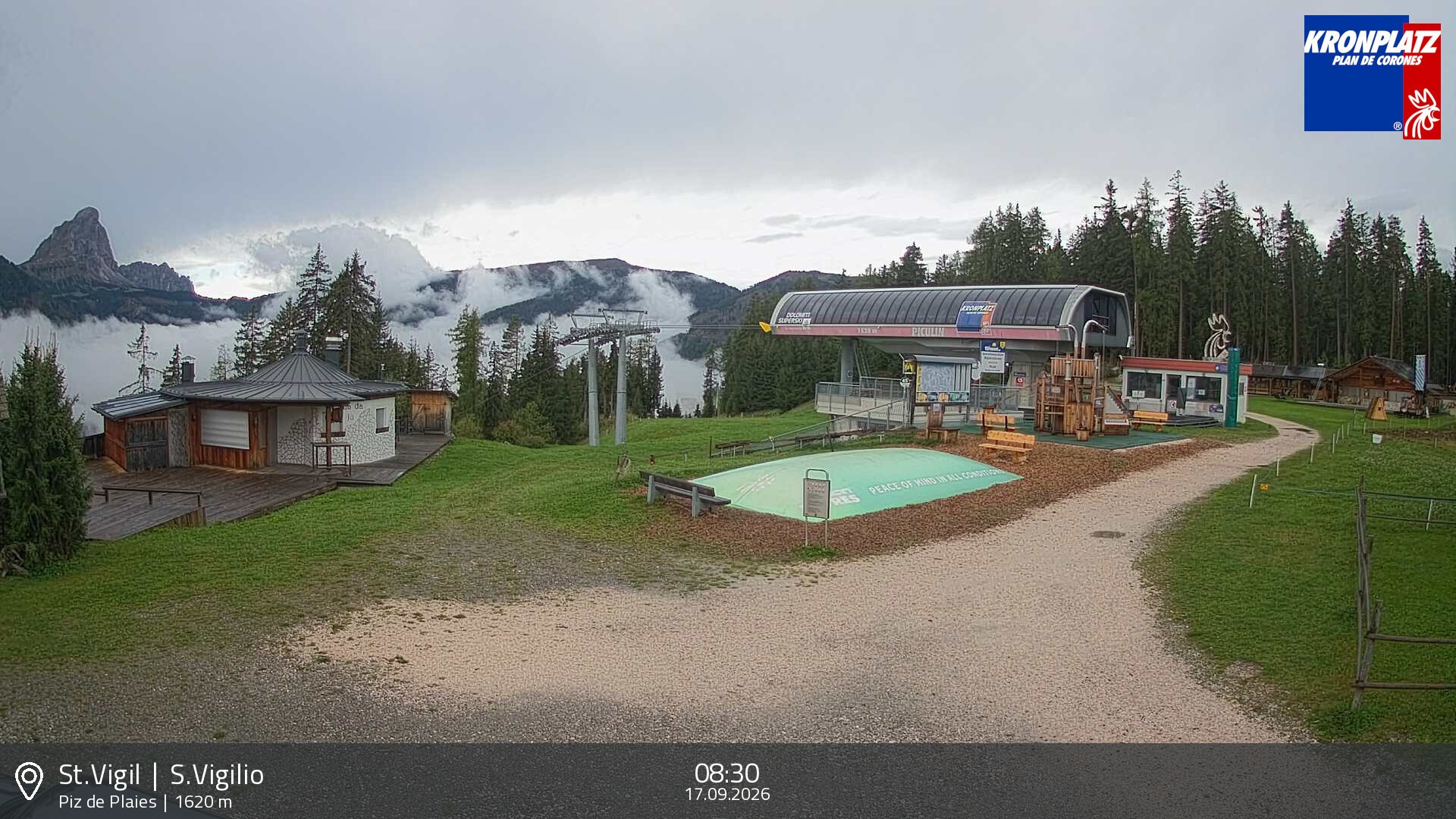 Archiv Foto Webcam Piz de Plaies, Kronplatz