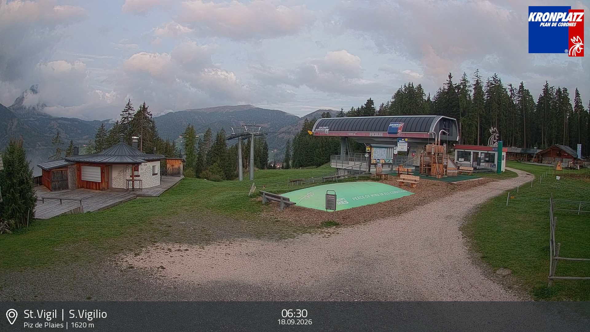 Archiv Foto Webcam Piz de Plaies, Kronplatz