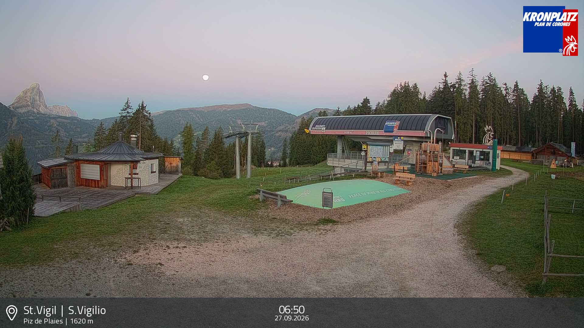 Archived image Webcam top station Piz de Plaies, Plan de Corones