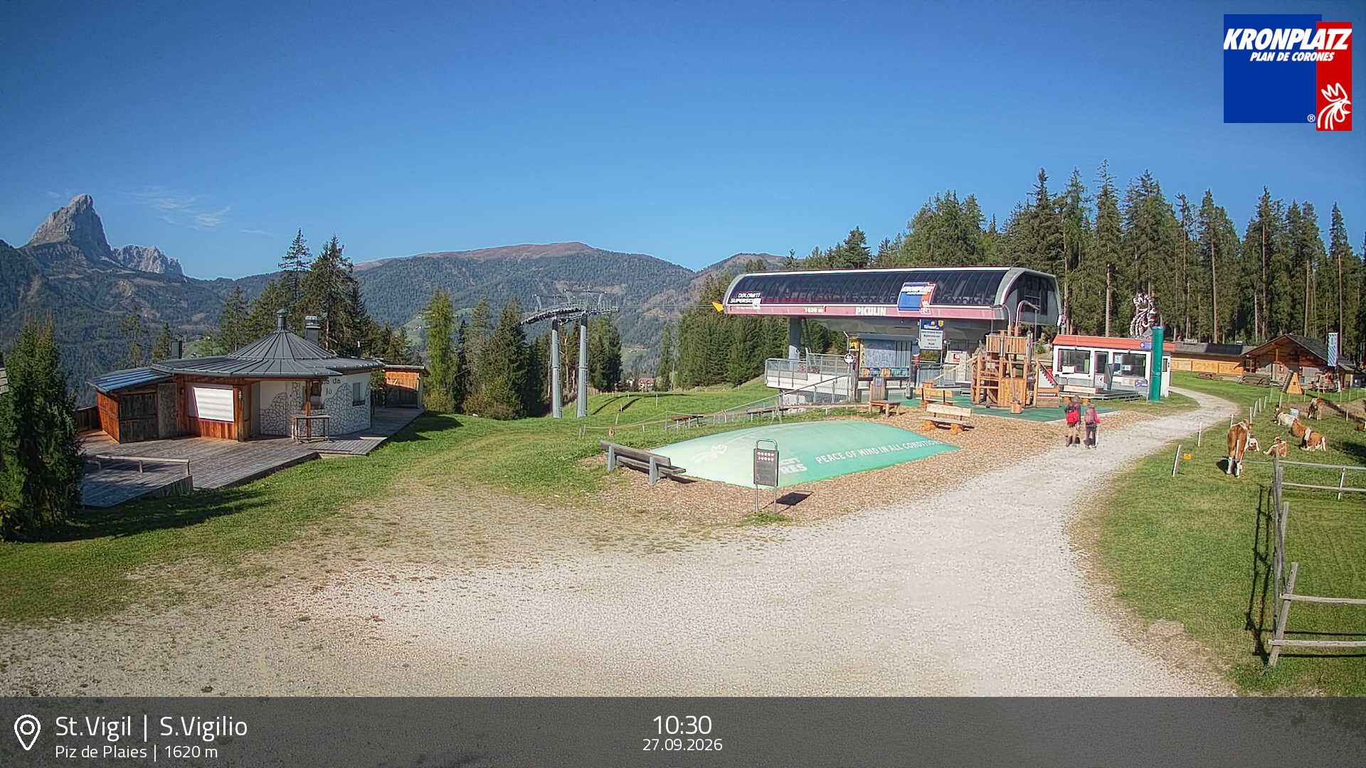 Archived image Webcam top station Piz de Plaies, Plan de Corones