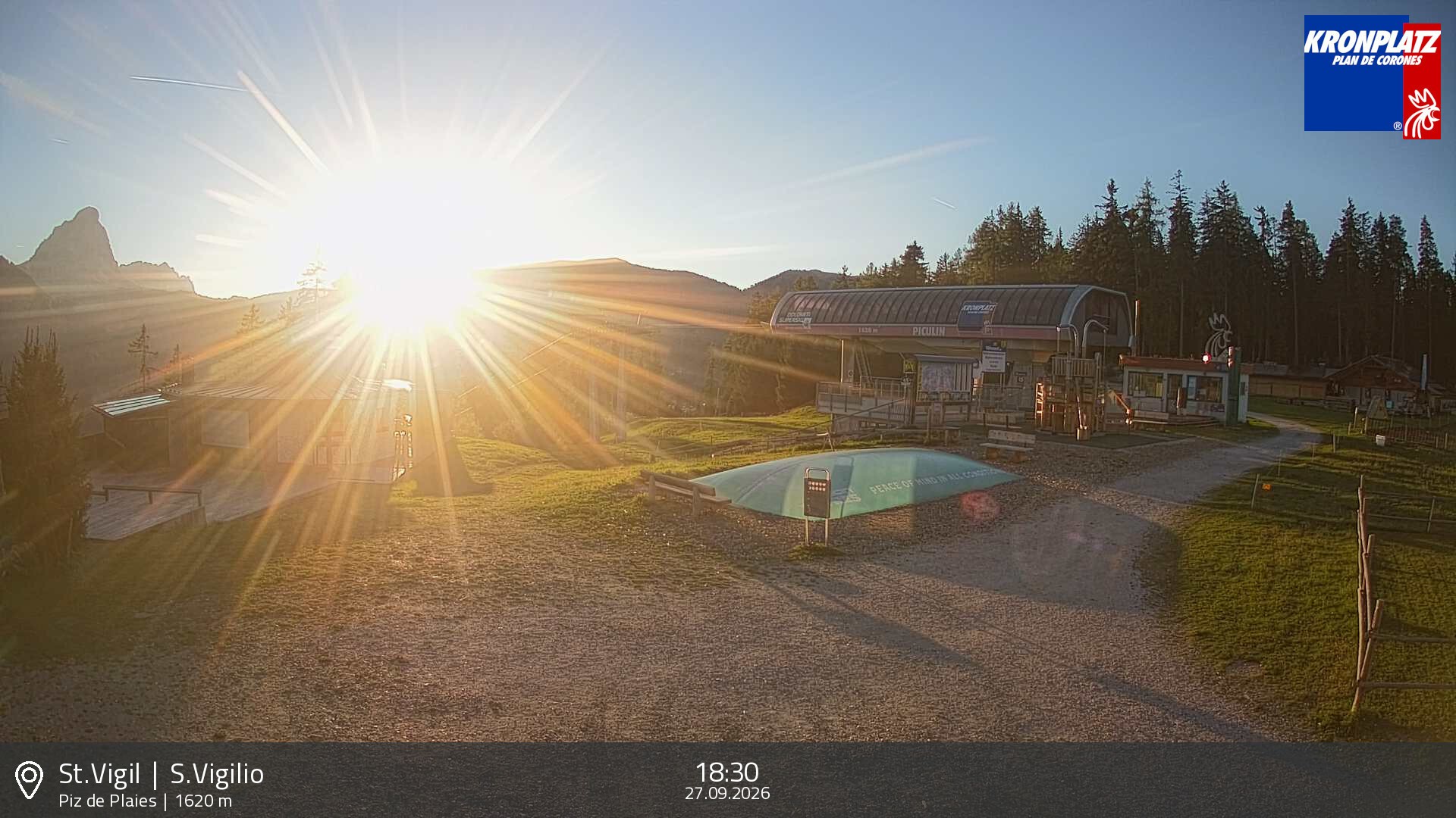 Archived image Webcam top station Piz de Plaies, Plan de Corones