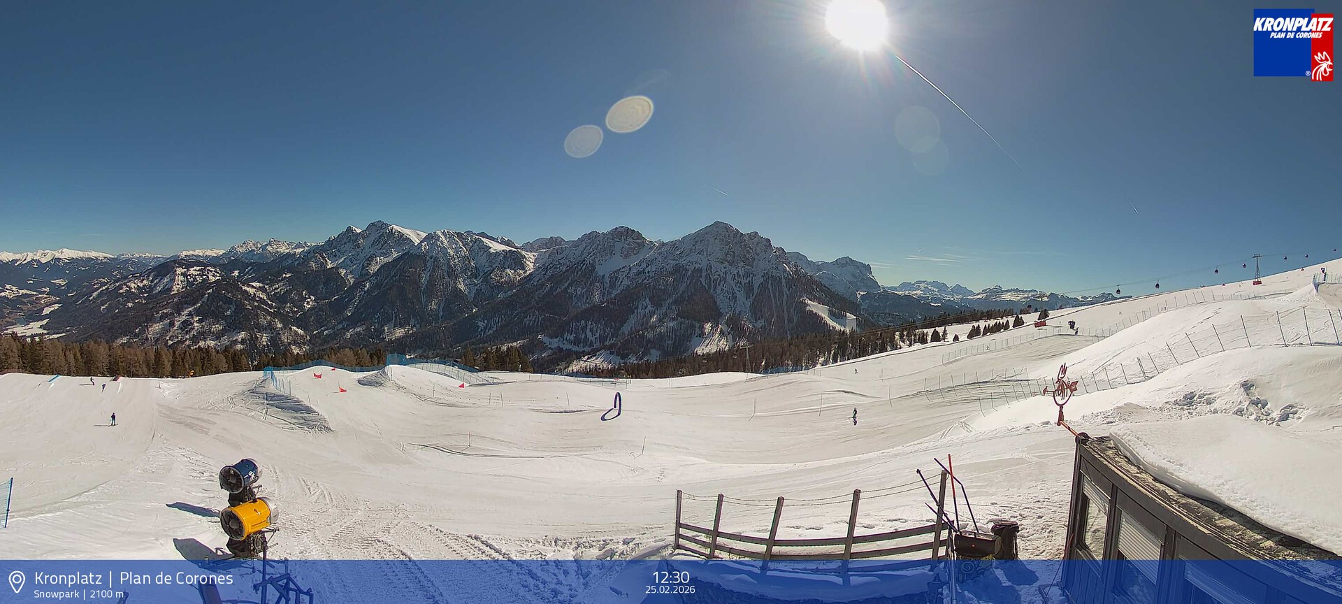 Archived image Webcam Mountain railways, Riscone