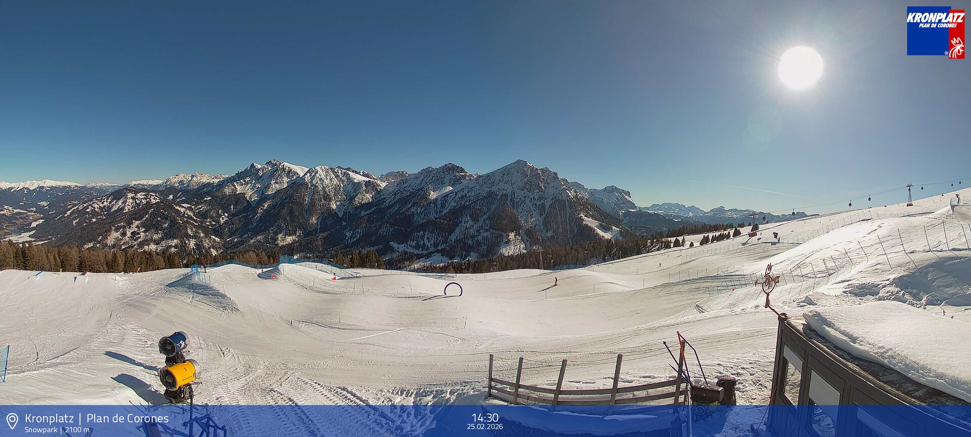 Archived image Webcam Mountain railways, Riscone