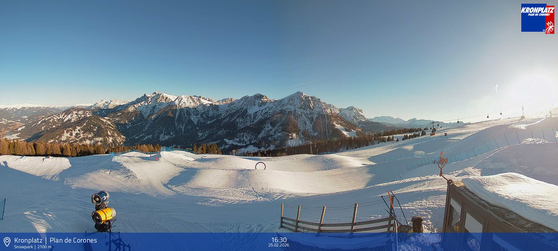 Archived image Webcam Mountain railways, Riscone