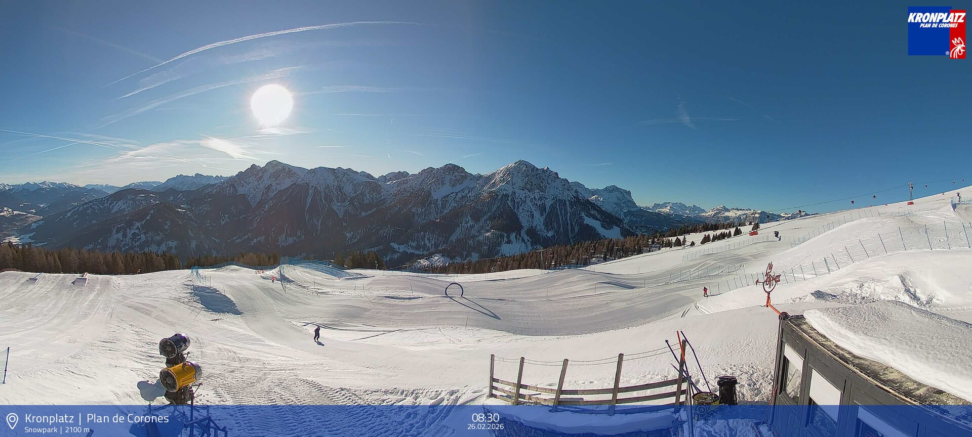 Archived image Webcam Mountain railways, Riscone