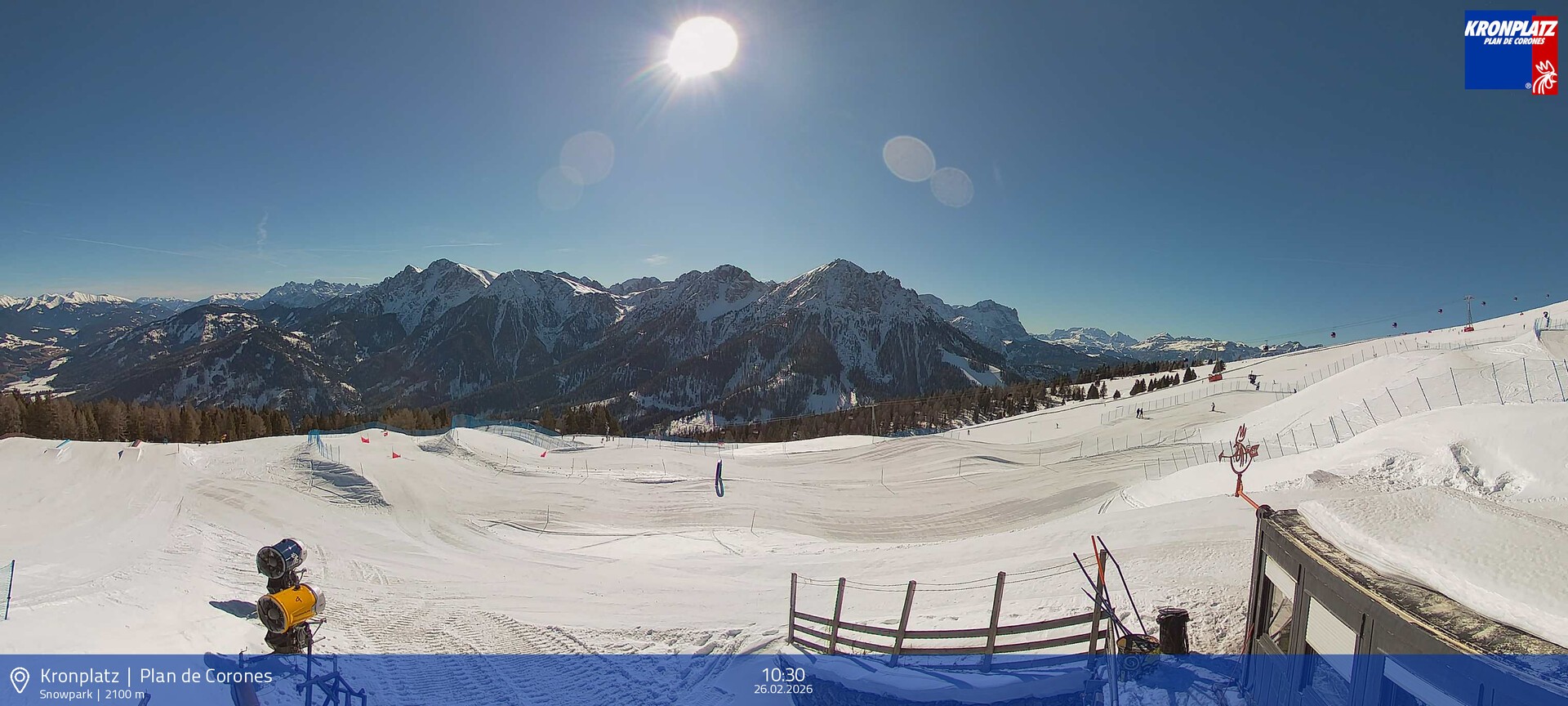 Archived image Webcam Mountain railways, Riscone