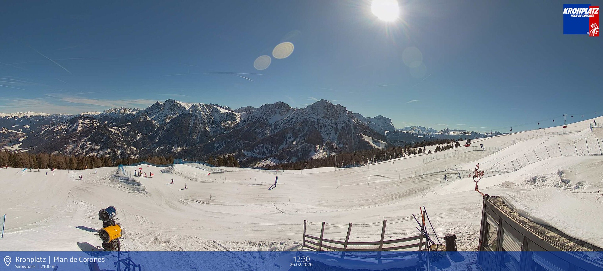 Archived image Webcam Mountain railways, Riscone