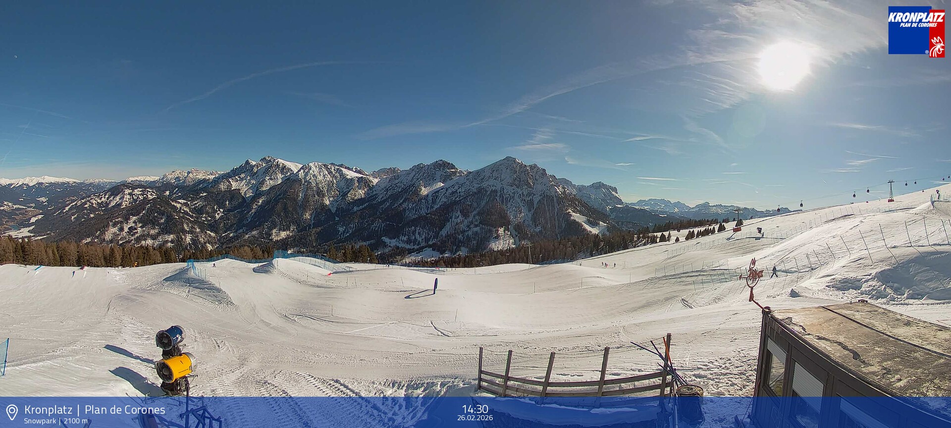 Archived image Webcam Mountain railways, Riscone