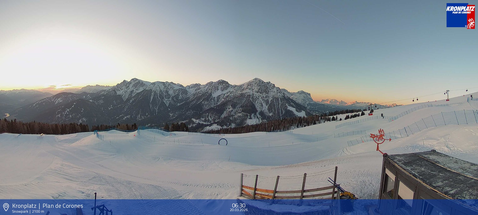 Archived image Webcam Mountain railways, Riscone