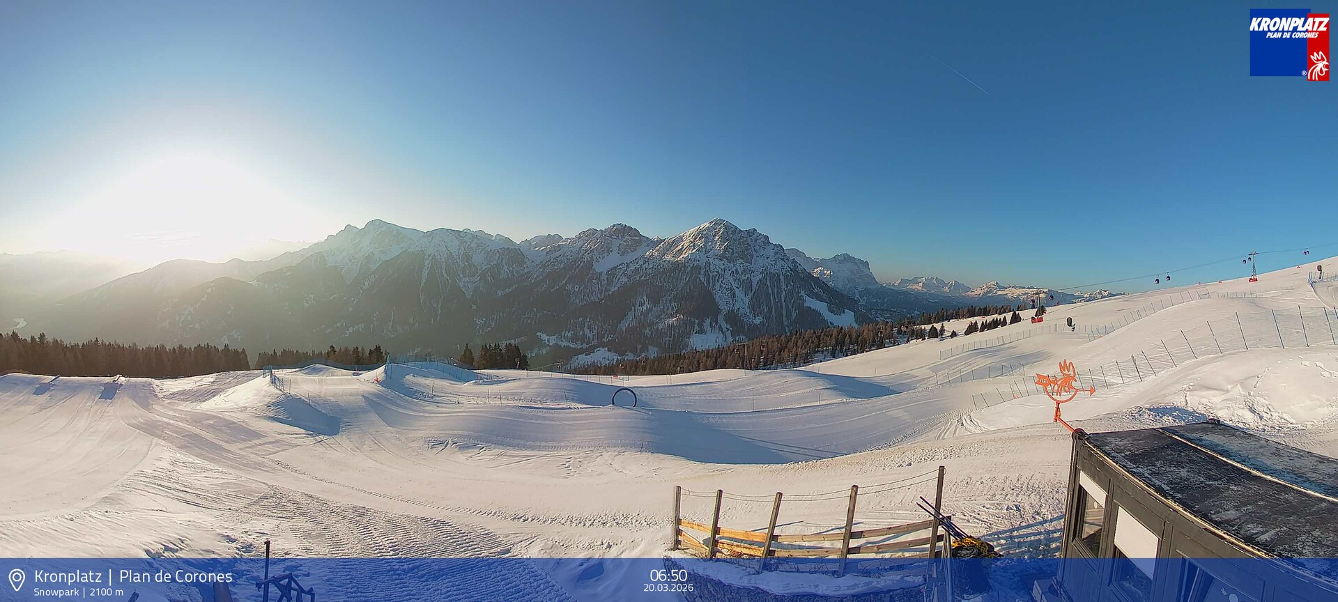 Archived image Webcam Mountain railways, Riscone