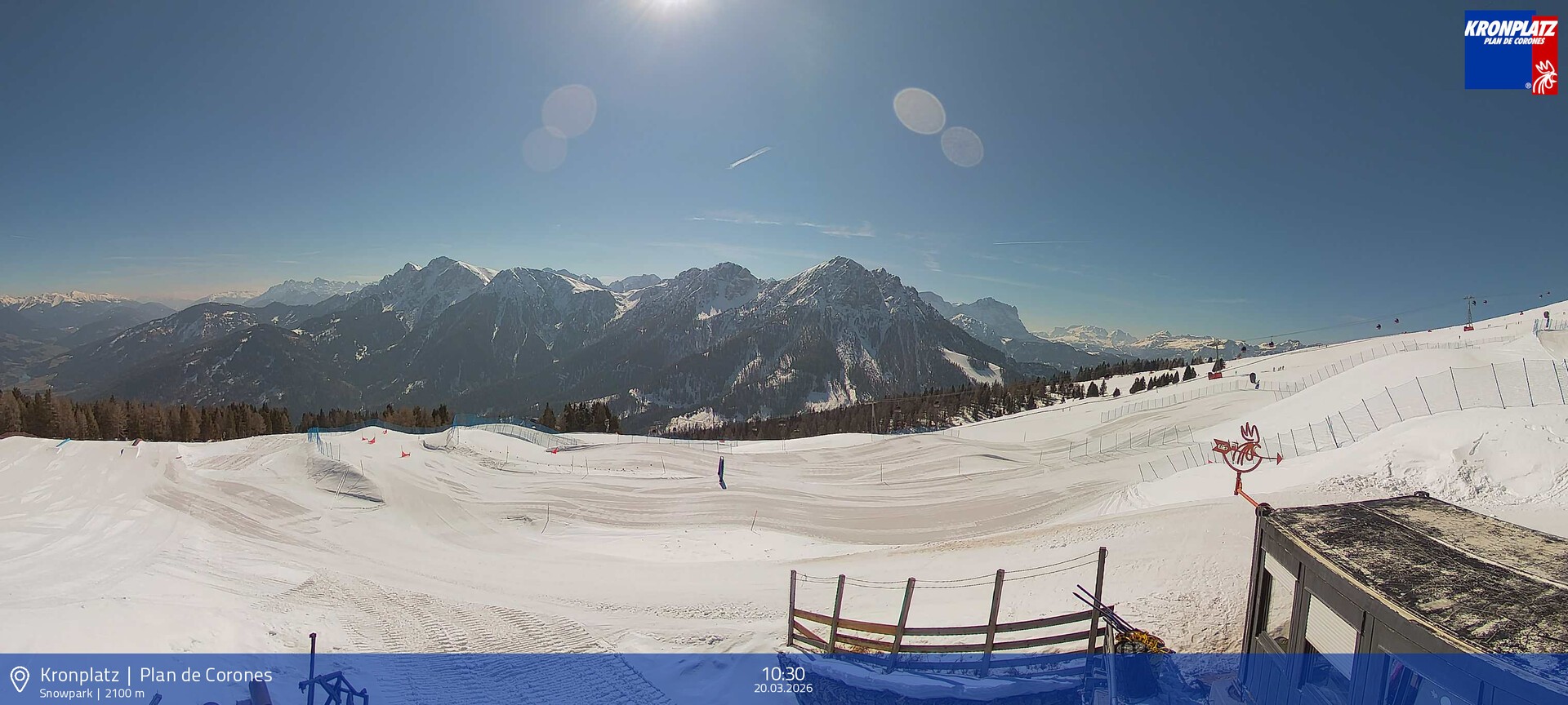 Archived image Webcam Mountain railways, Riscone