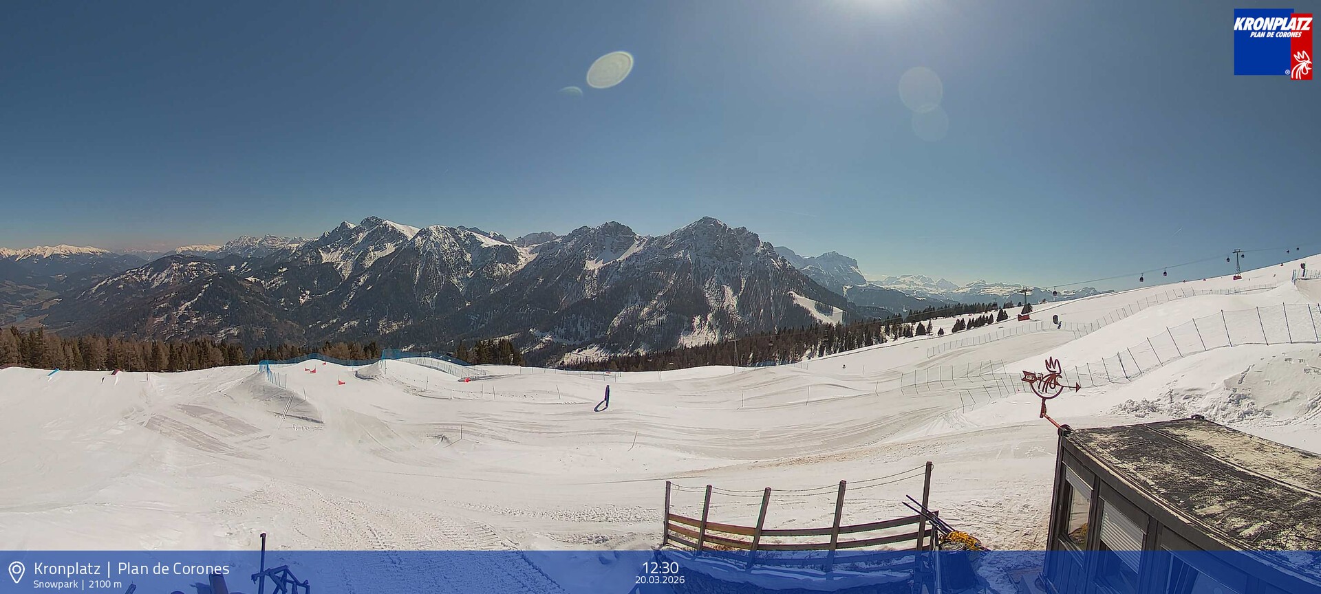 Archived image Webcam Mountain railways, Riscone