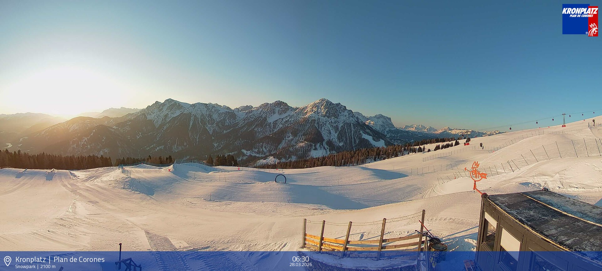 Archived image Webcam Mountain railways, Riscone