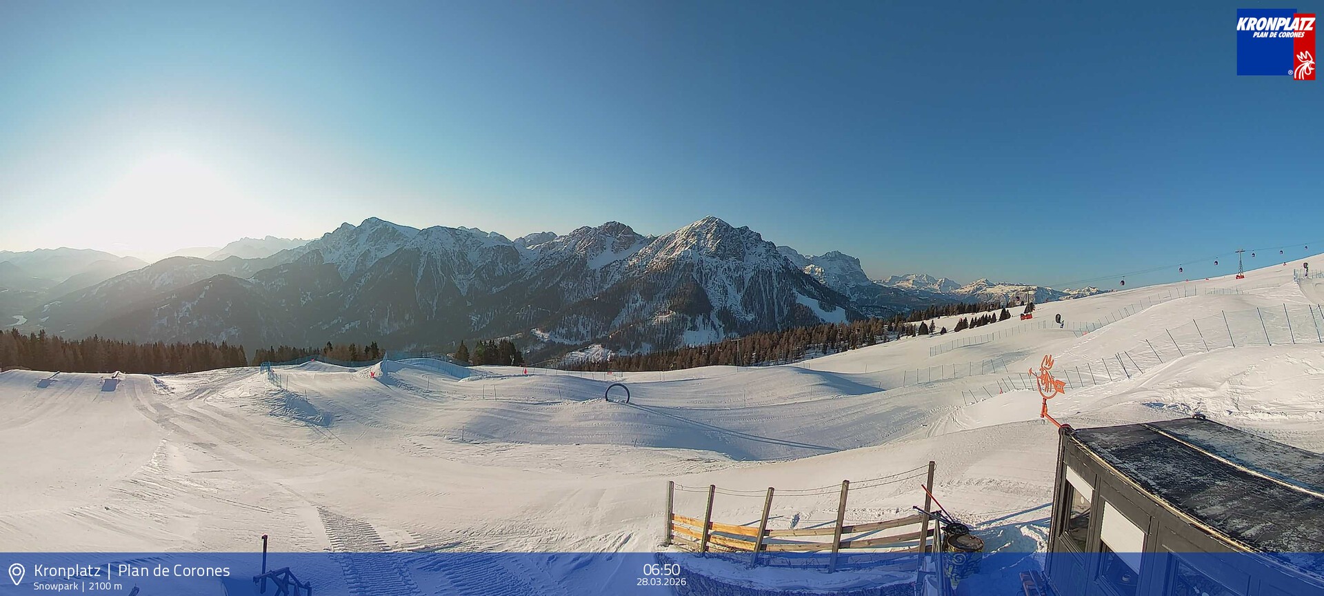 Archived image Webcam Mountain railways, Riscone