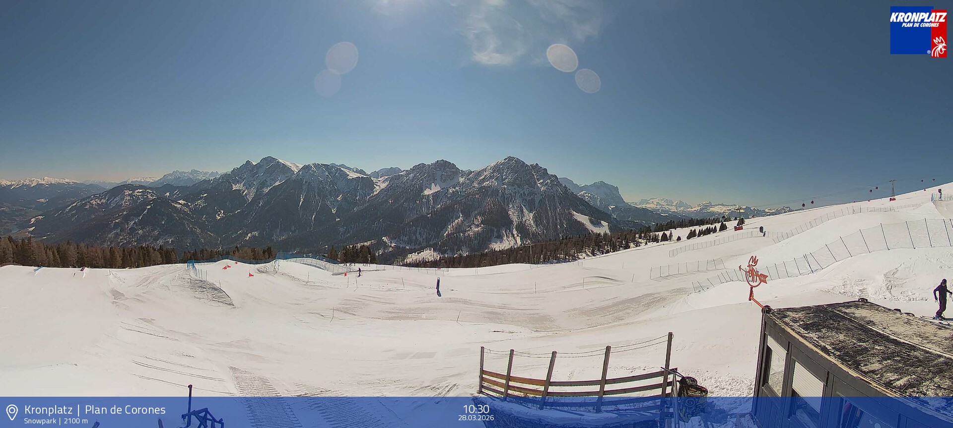 Archived image Webcam Mountain railways, Riscone