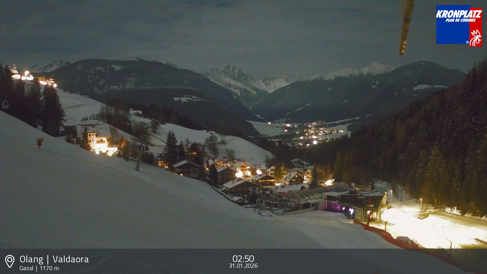 Archived image Webcam Base station Gassl, Plan de Corones