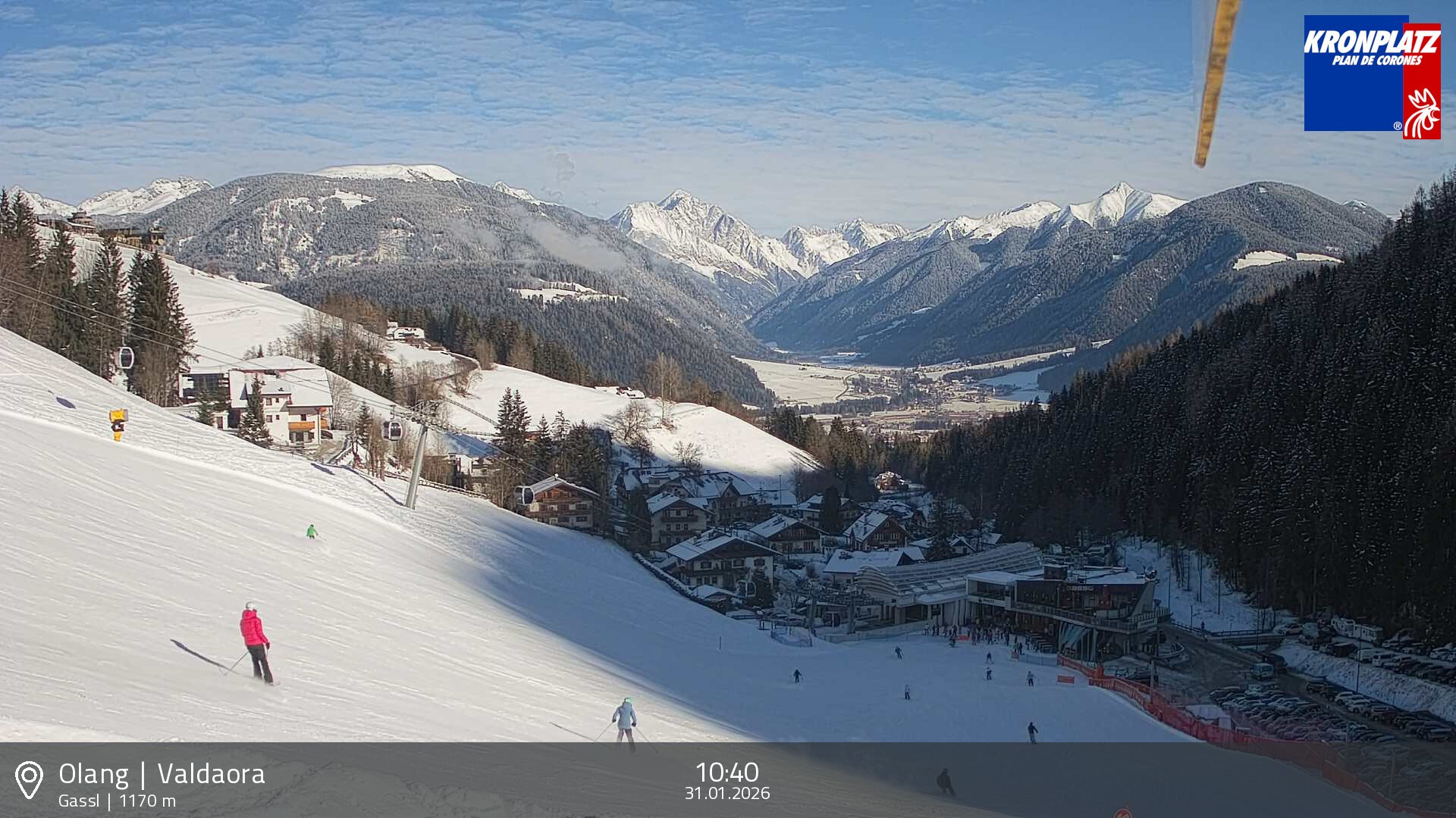 Archived image Webcam Base station Gassl, Plan de Corones