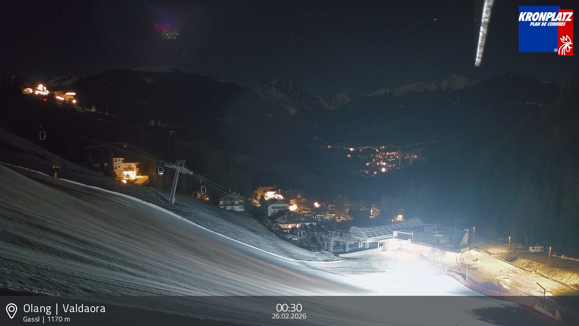 Archived image Webcam Base station Gassl, Plan de Corones