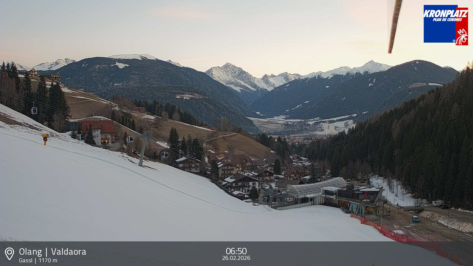 Archived image Webcam Base station Gassl, Plan de Corones