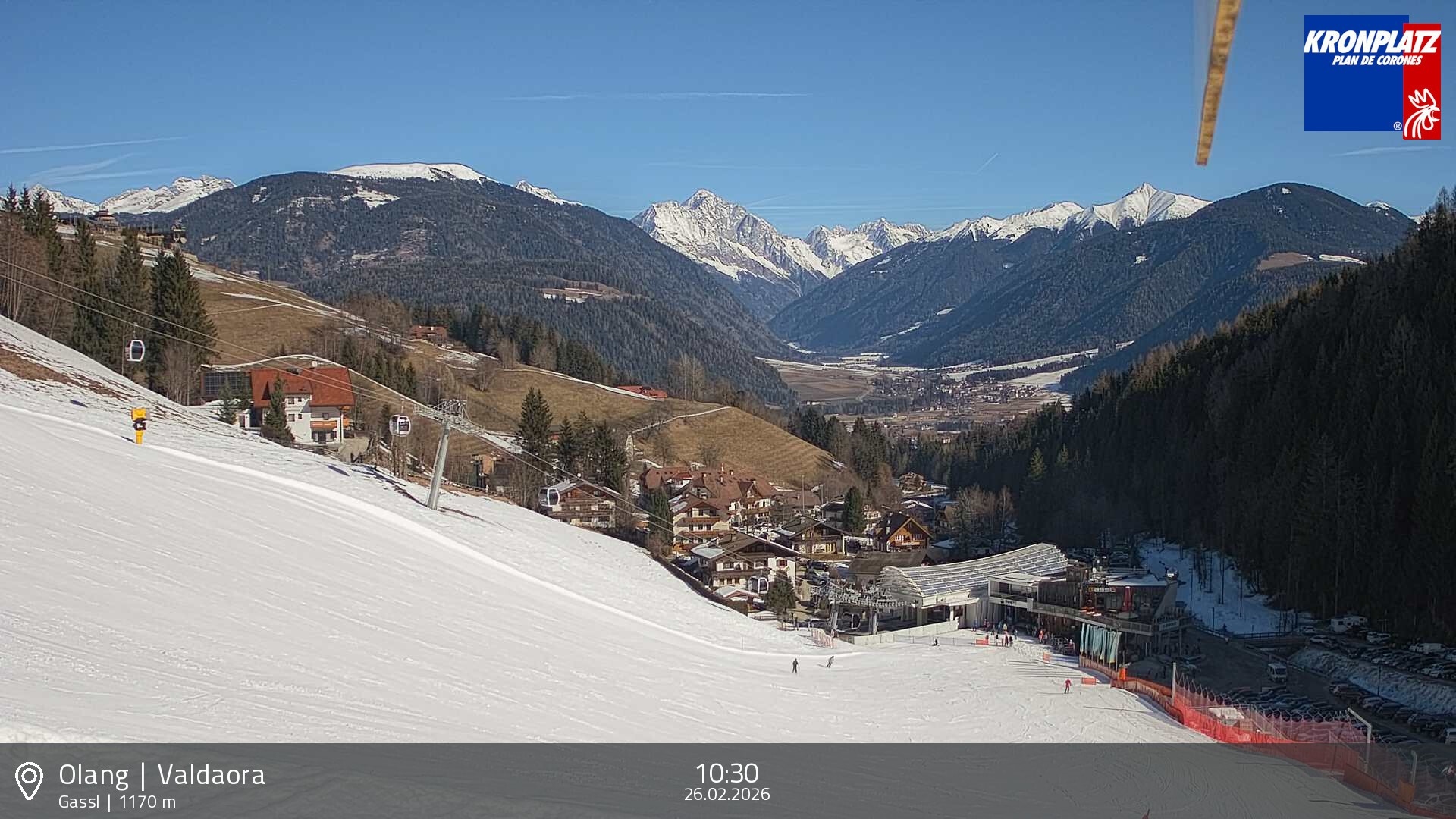 Archived image Webcam Base station Gassl, Plan de Corones