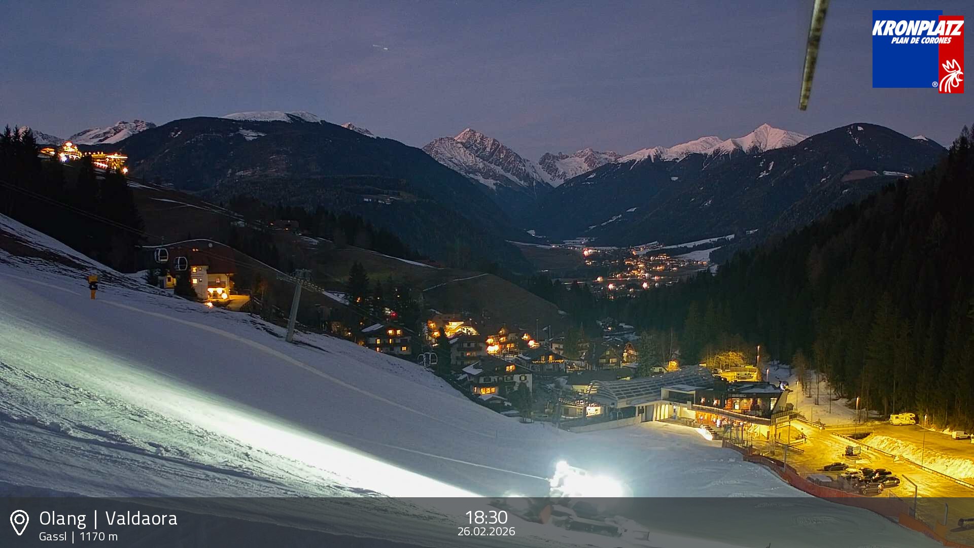 Archived image Webcam Base station Gassl, Plan de Corones