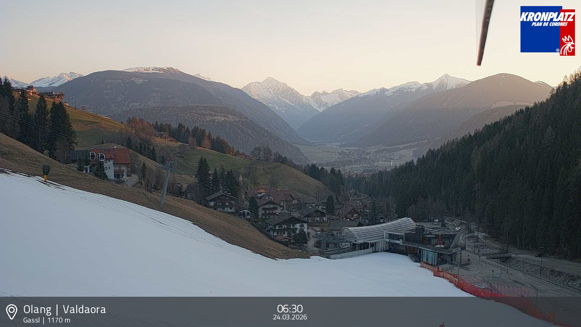 Archived image Webcam Base station Gassl, Plan de Corones