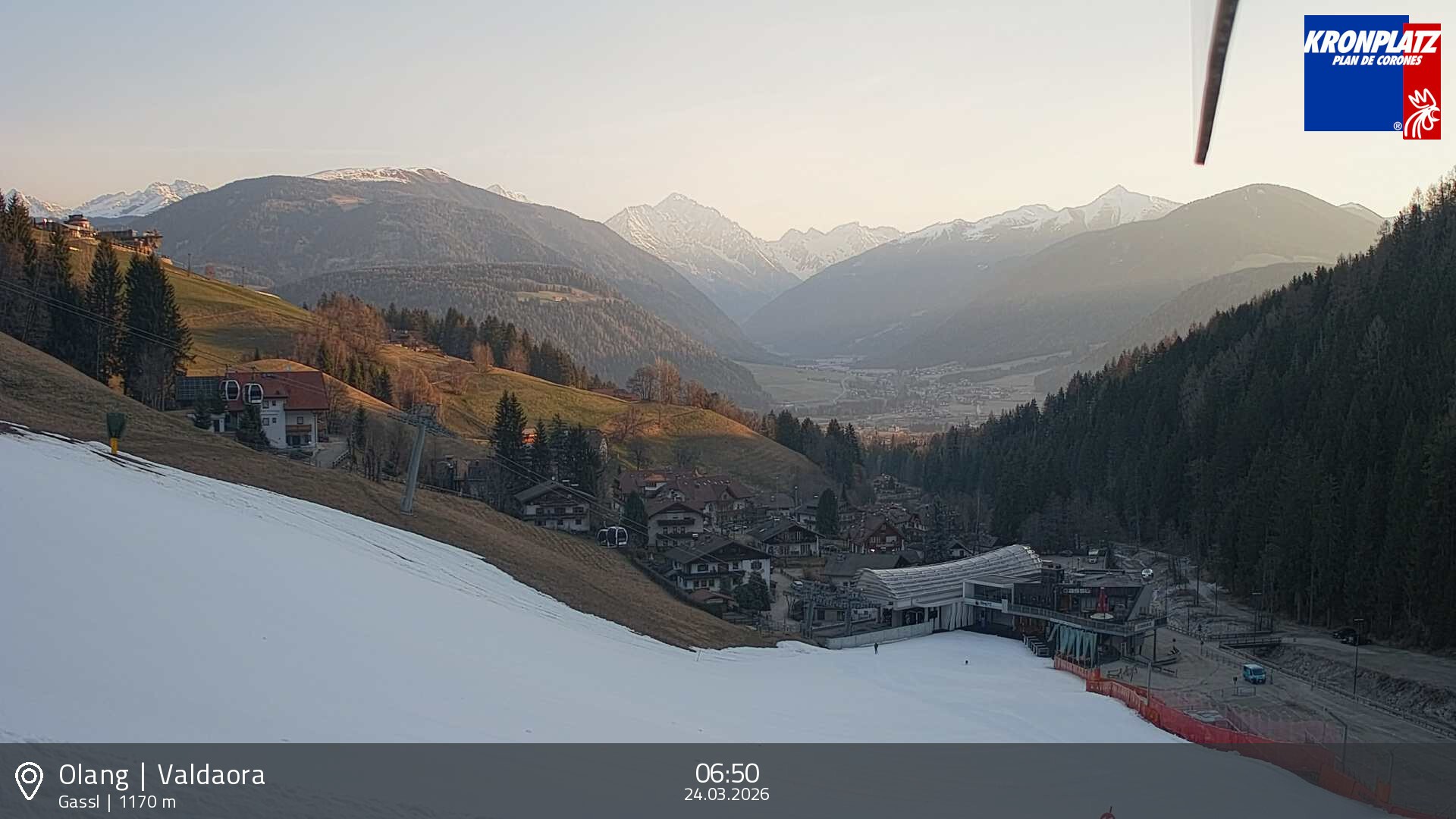 Archived image Webcam Base station Gassl, Plan de Corones