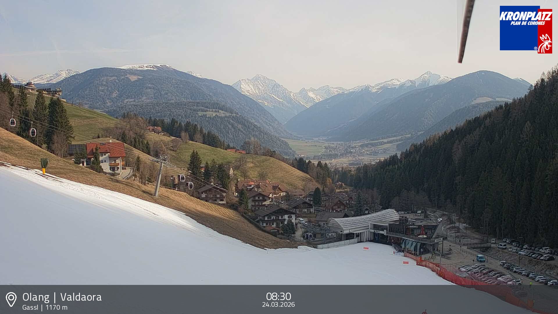 Archived image Webcam Base station Gassl, Plan de Corones