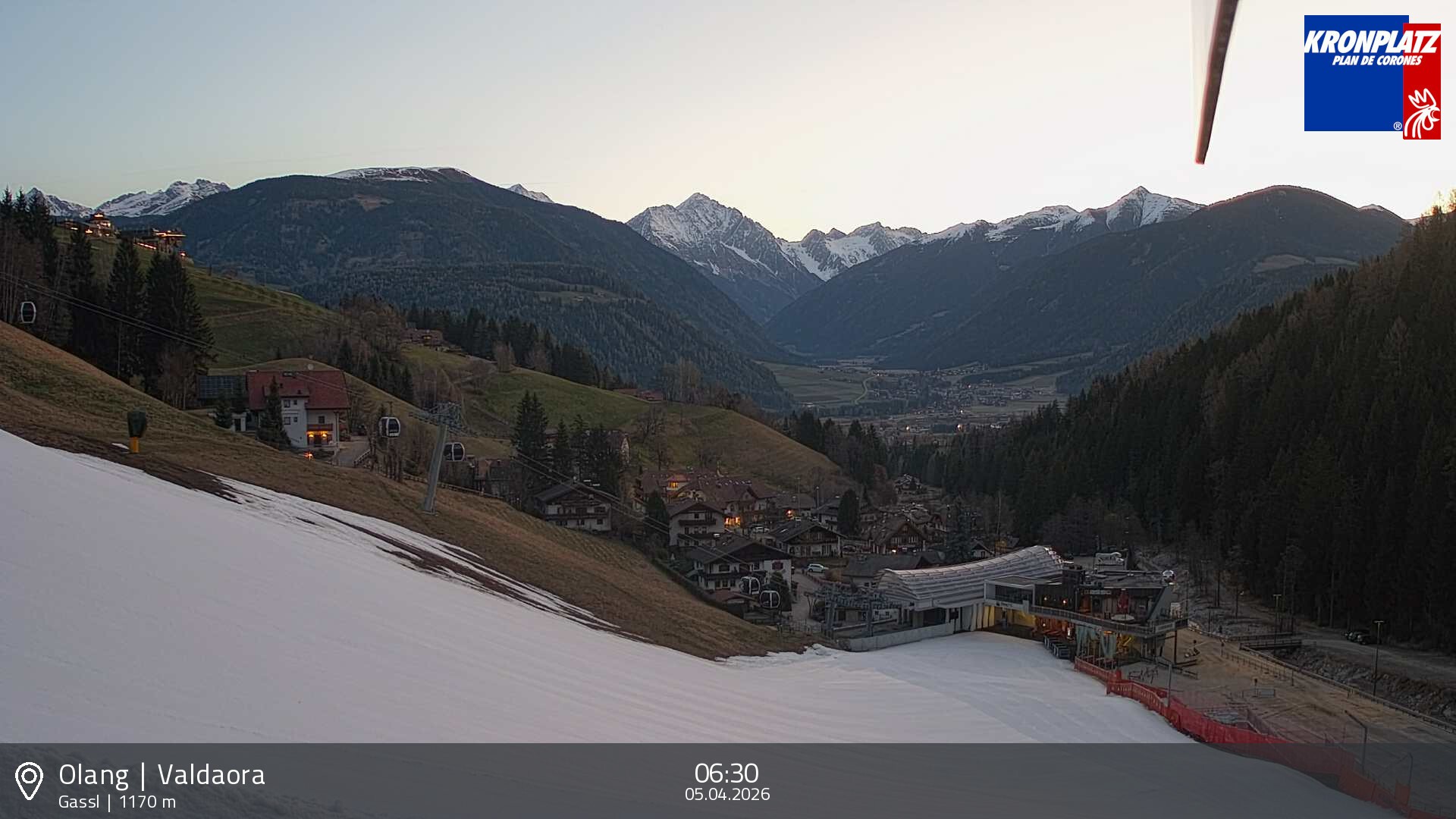 Archived image Webcam Base station Gassl, Plan de Corones