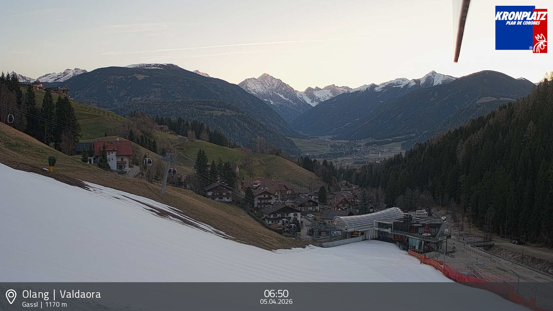 Archived image Webcam Base station Gassl, Plan de Corones