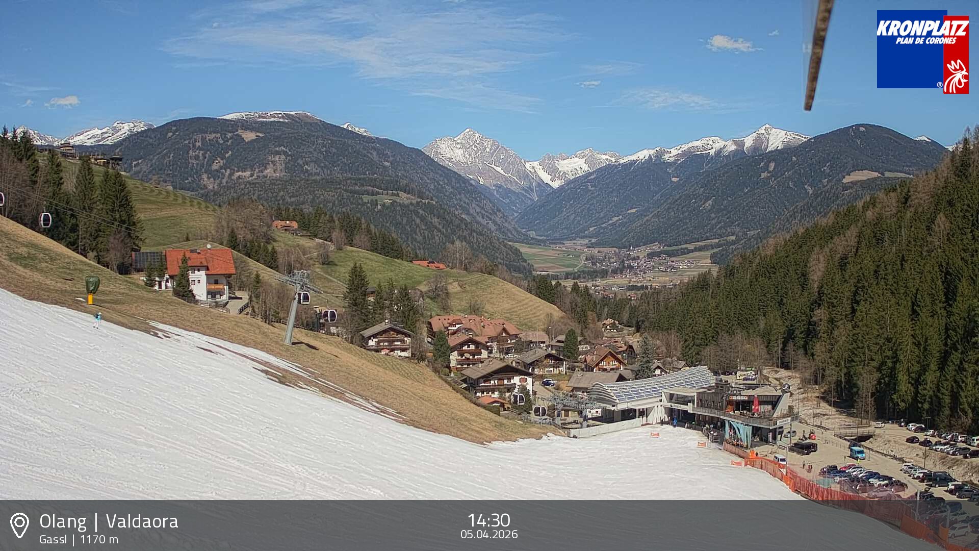 Archived image Webcam Base station Gassl, Plan de Corones