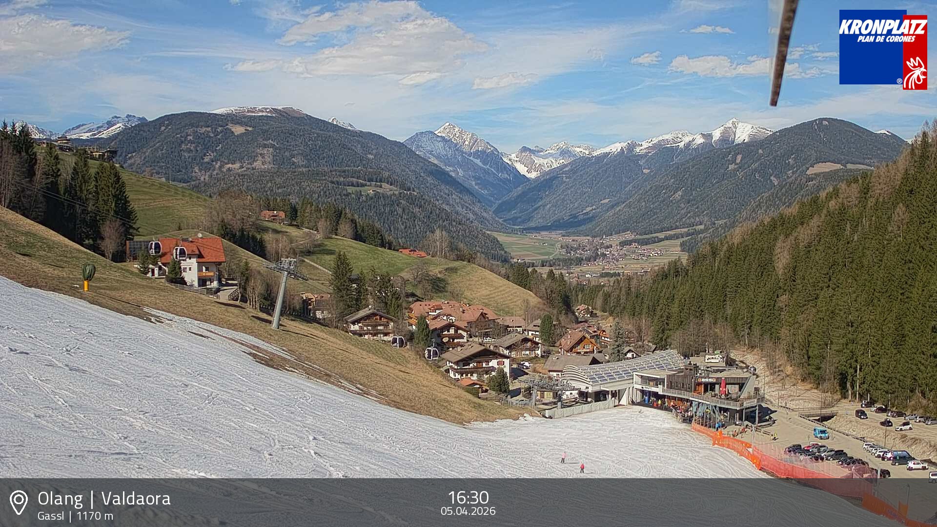 Archived image Webcam Base station Gassl, Plan de Corones