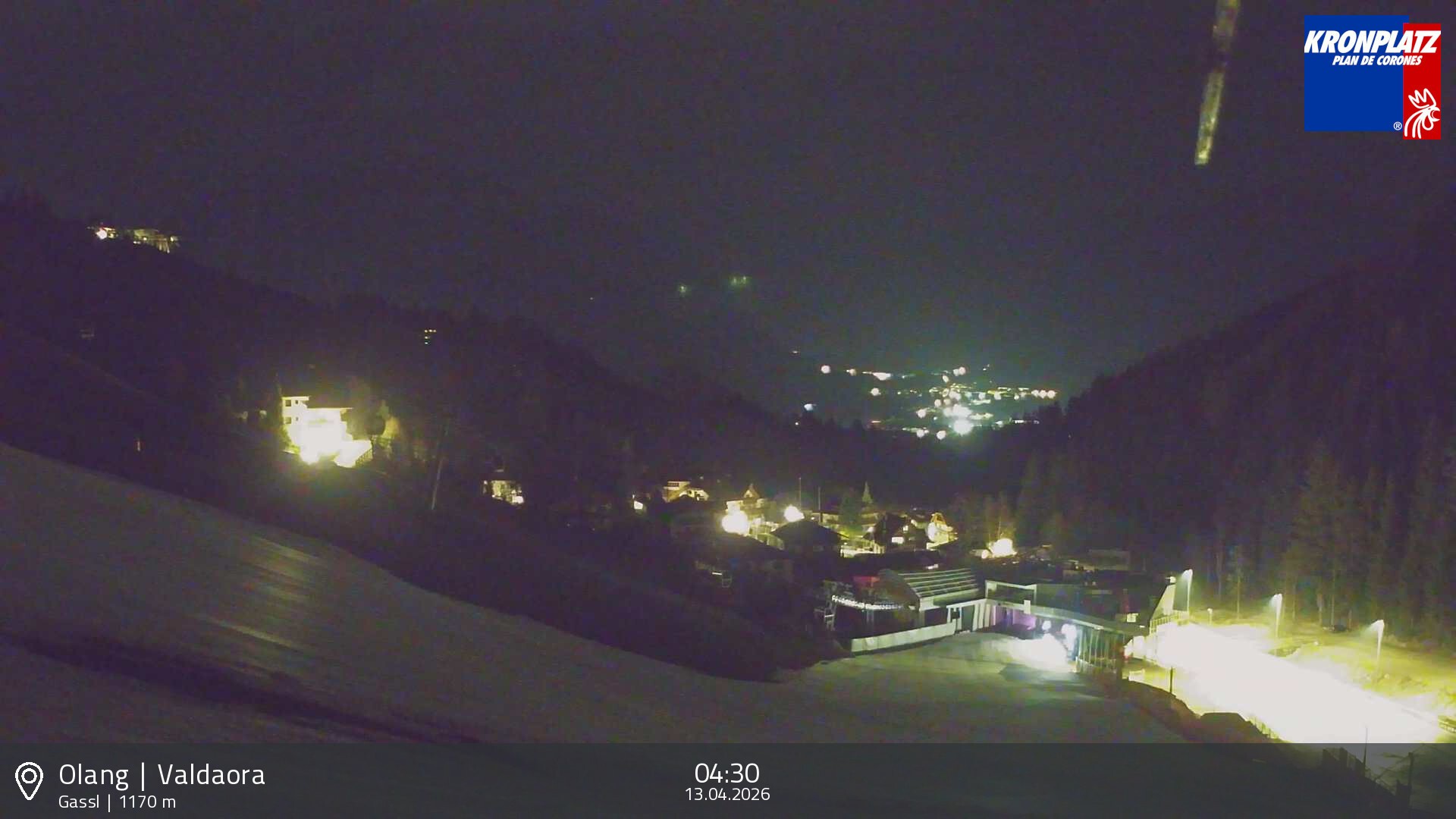 Archived image Webcam Base station Gassl, Plan de Corones